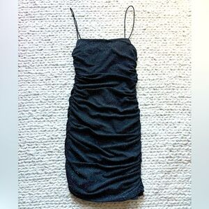 Princess Polly “Reeva” Sparkly Black Mini Dress